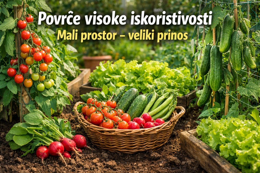 Povrće visoke iskoristivosti – mali prostor, veliki prinos