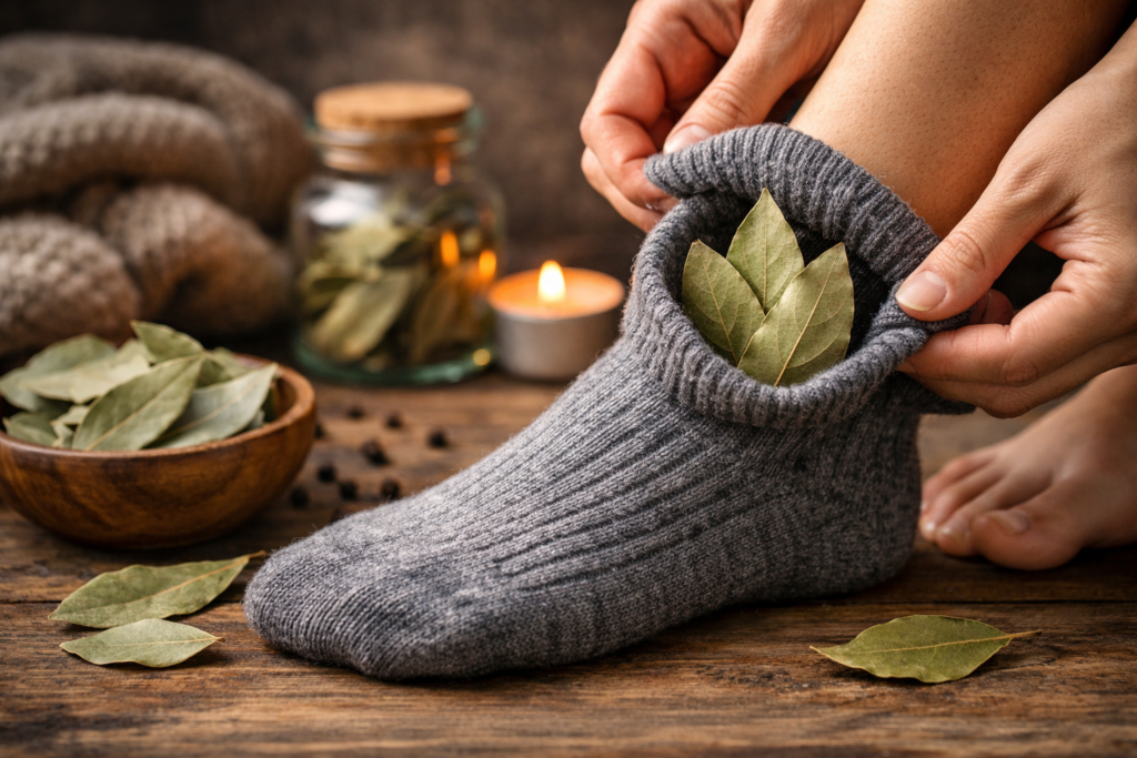 Lovorov list u čarapama kao stari narodni trik