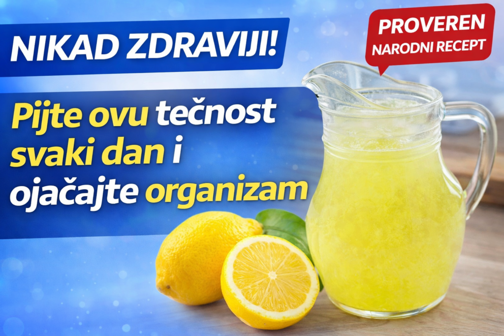 čaša napitka od limuna i vode