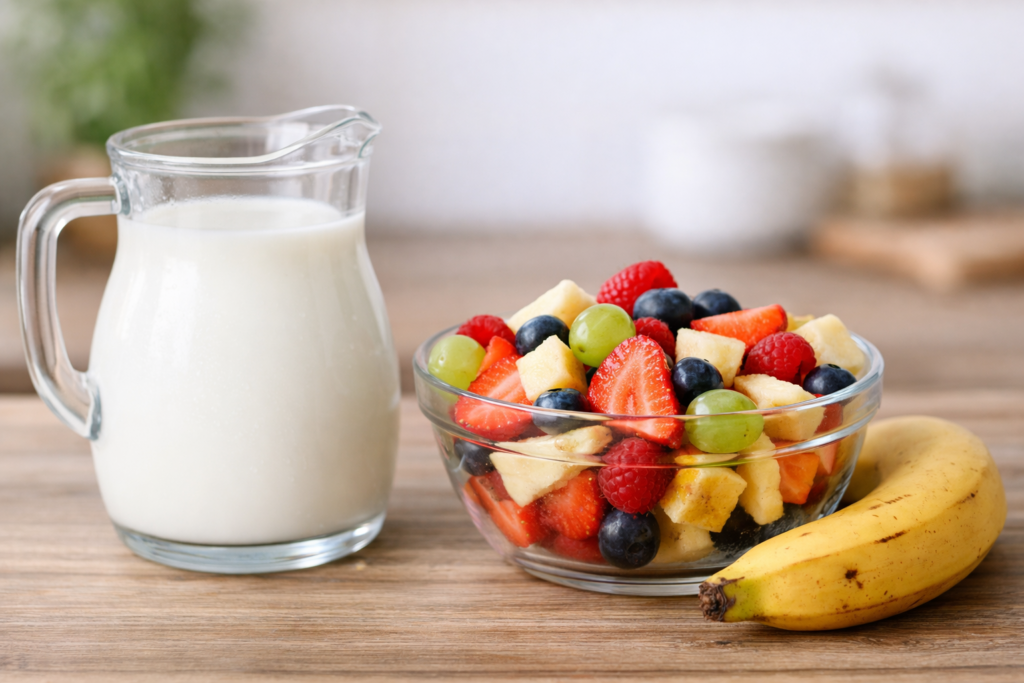 mleko i voće kombinacija stomak problemi