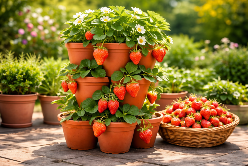 Uzgoj jagoda kod kuće u  saksijama