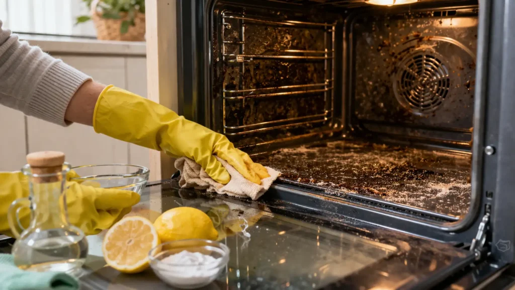 kako ocistiti rernu bez hemije soda bikarbona